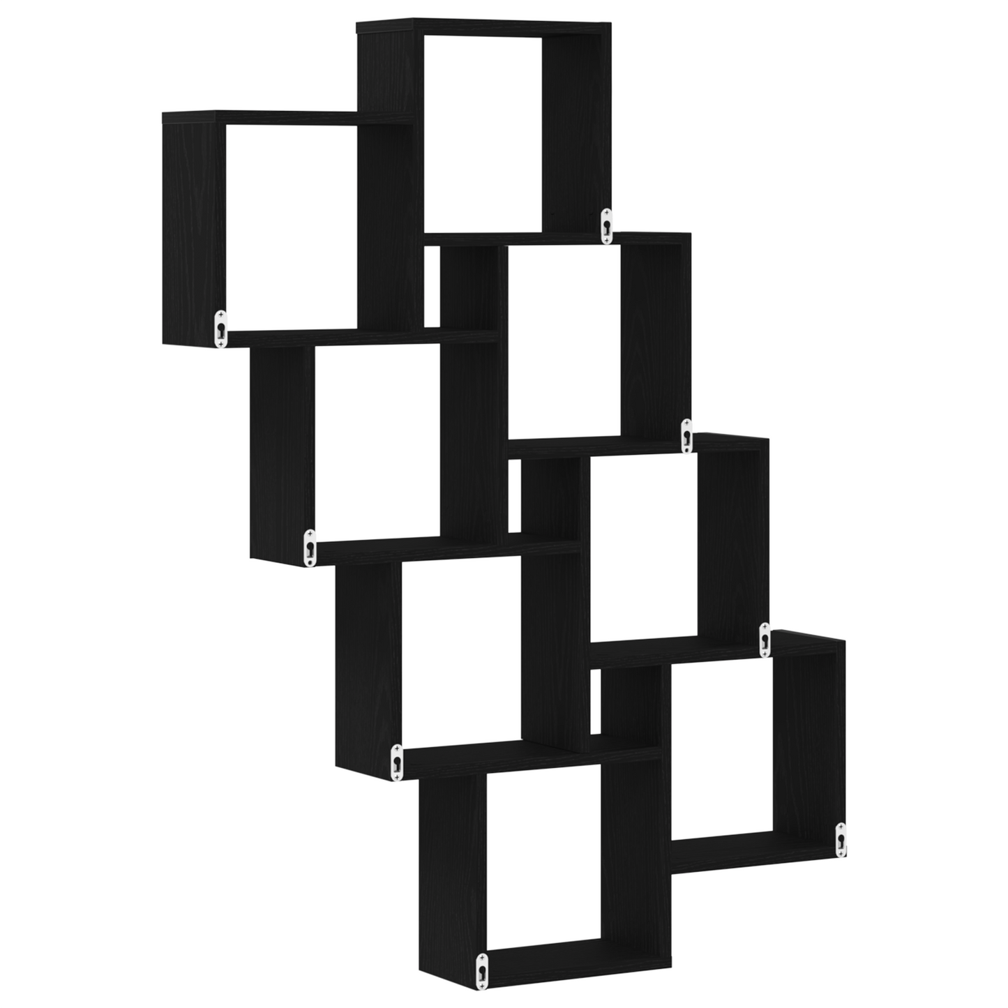 Vægskab I Sort Eg 90X15X119,5 Cm - Lavet Af Træ