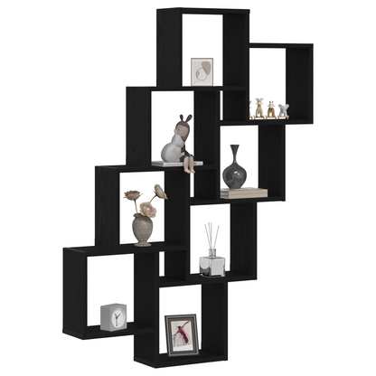 Vægskab I Sort Eg 90X15X119,5 Cm - Lavet Af Træ