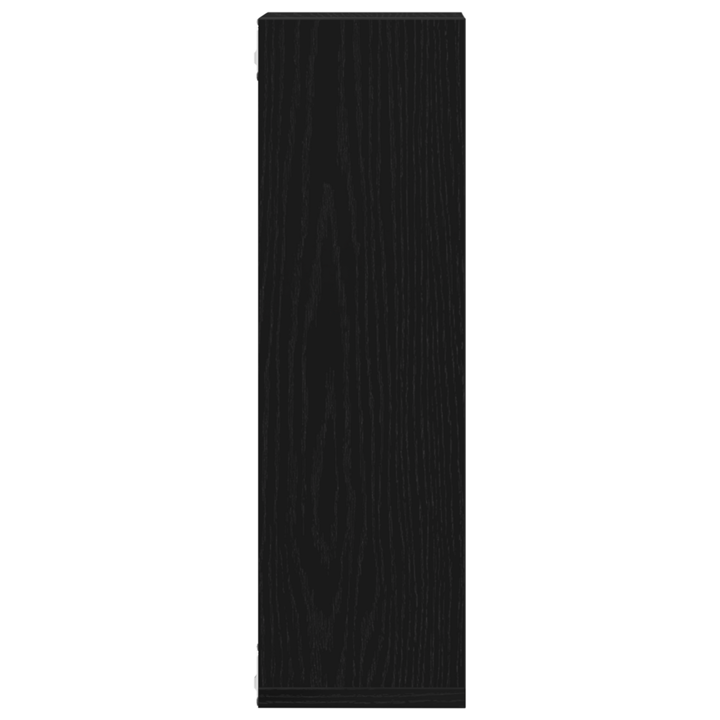 Væghylder 2 Stk Sort Eg 50X15X85 Cm Ingeniørtræ