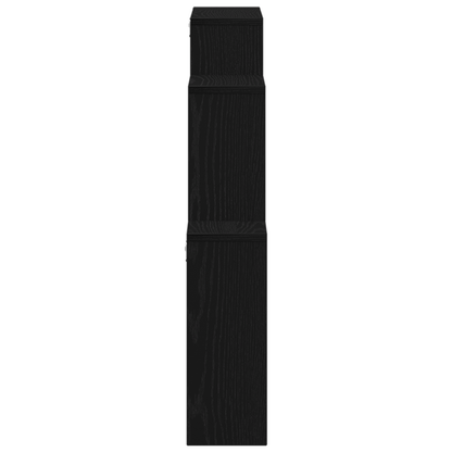 Vægskab I Sort Egetræ 80X15X78,5 Cm - Bygget I Træ