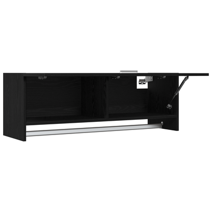 Skab Sort Eg 100X32,5X35 Cm Konstrueret Træ