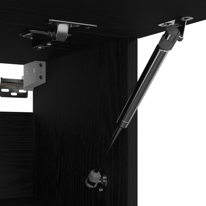 Garderobe Sort Eg 70X32,5X35 Cm - Bygget I Træ