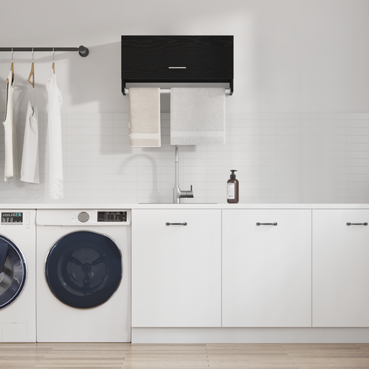 Garderobe Sort Eg 70X32,5X35 Cm - Bygget I Træ