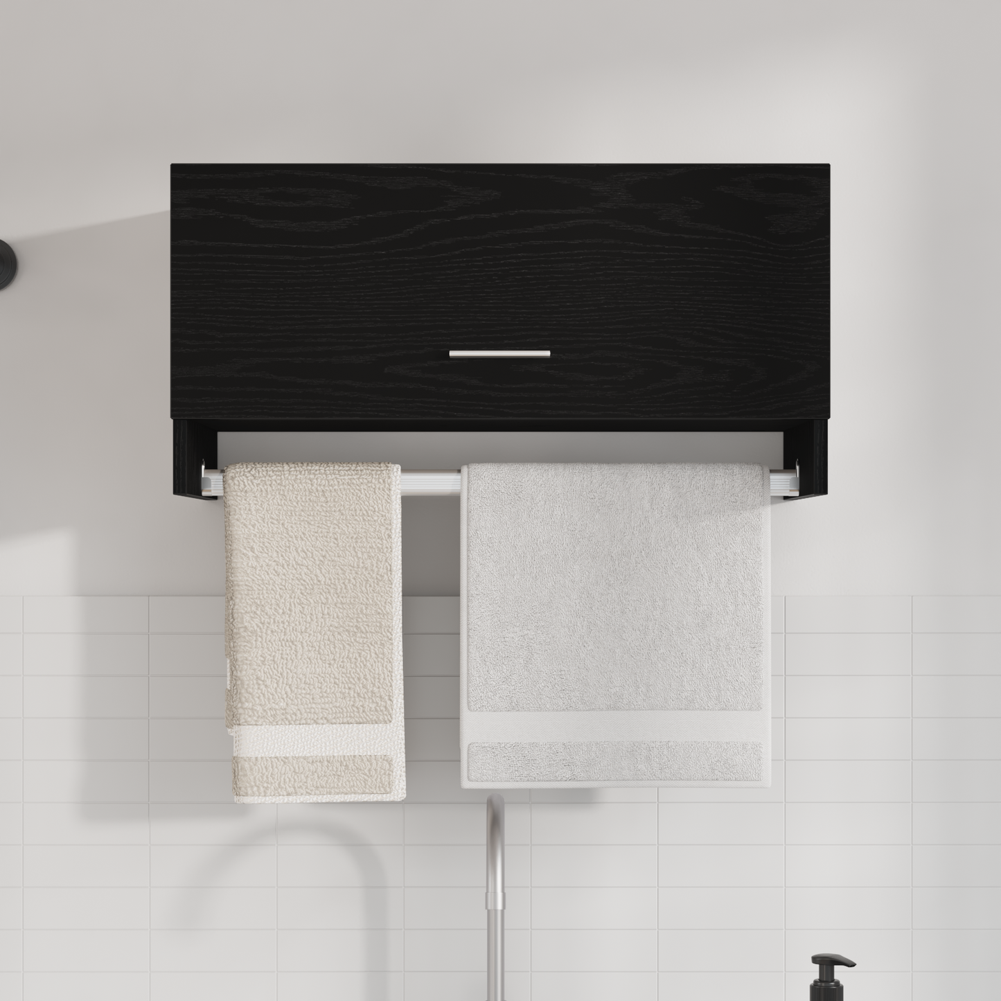 Garderobe Sort Eg 70X32,5X35 Cm - Bygget I Træ