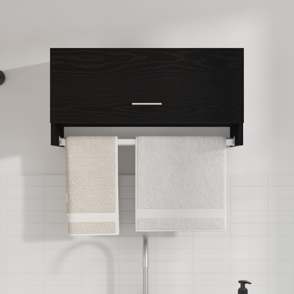 Garderobe Sort Eg 70X32,5X35 Cm - Bygget I Træ