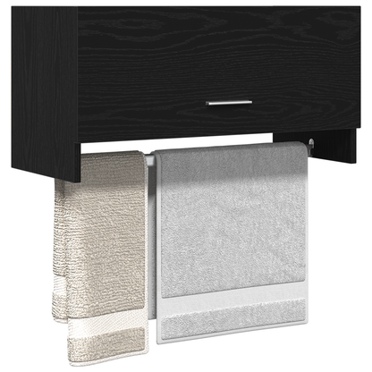 Garderobe Sort Eg 70X32,5X35 Cm - Bygget I Træ