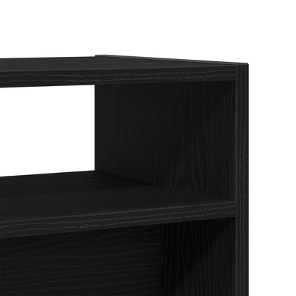 Konsolbord I Sort Eg 105X30X80 Cm Ingeniørtræ