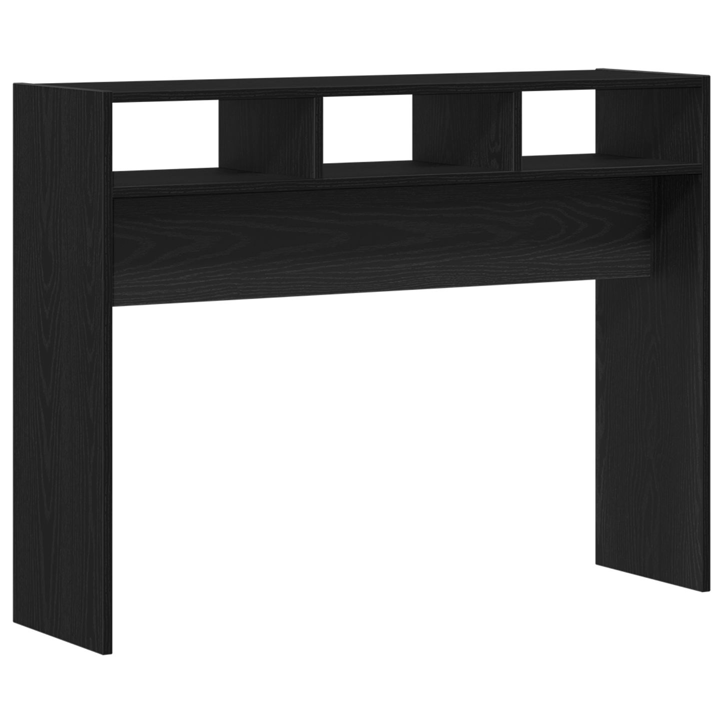 Konsolbord I Sort Eg 105X30X80 Cm Ingeniørtræ