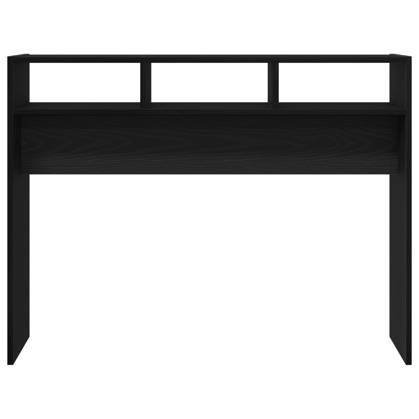Konsolbord I Sort Eg 105X30X80 Cm Ingeniørtræ