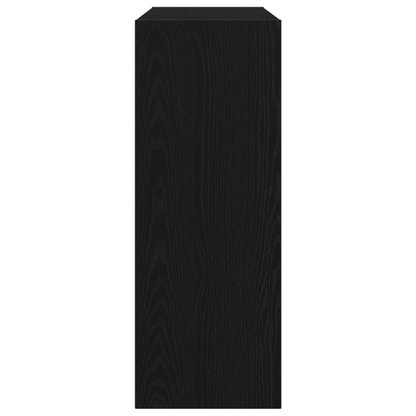 Konsolbord I Sort Eg 105X30X80 Cm Ingeniørtræ