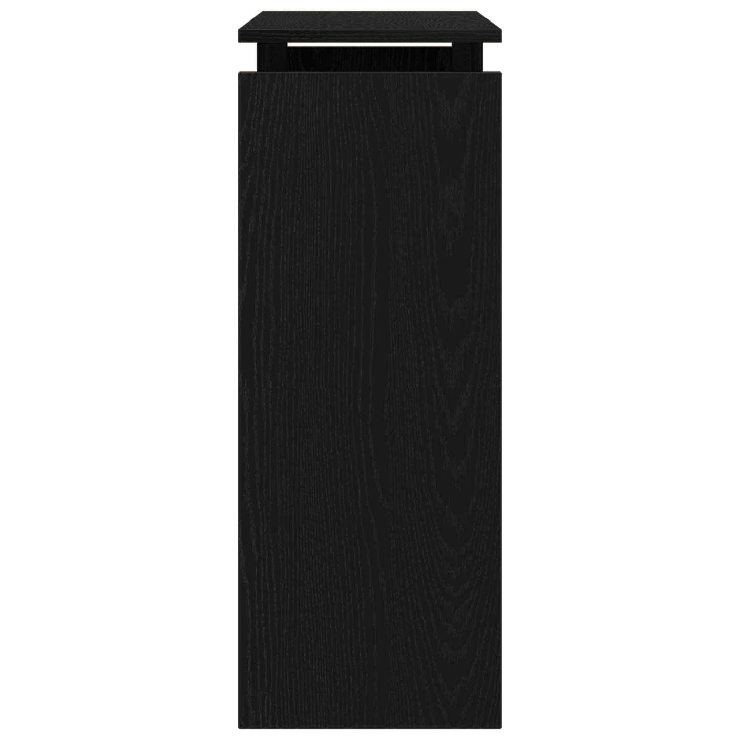 Konsolbord Sort Eg 80X30X80 Cm Ingenieret Træ