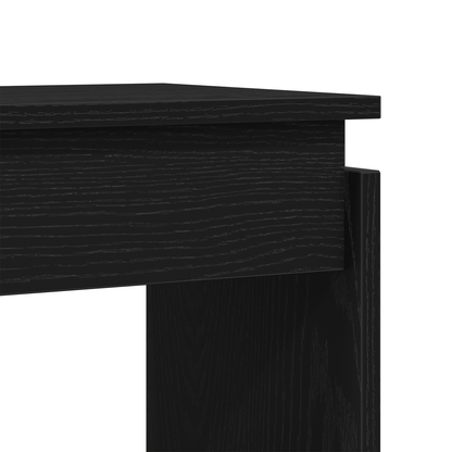 Konsolbord Sort Eg 80X30X102 Cm - Konstrueret Træ