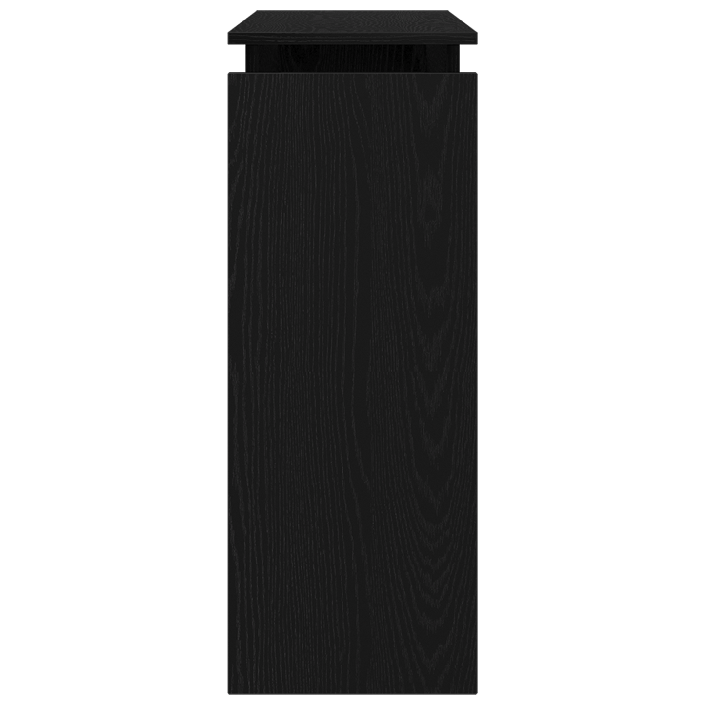 Konsolbord Sort Eg 80X30X102 Cm - Konstrueret Træ