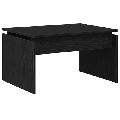 Kaffebord Sort Eg 68X38X50 Cm Konstrueret Træ