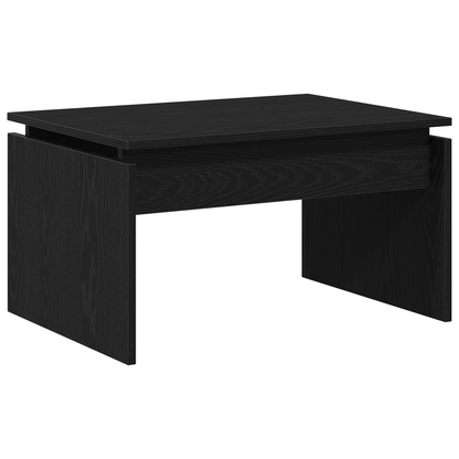 Kaffebord Sort Eg 68X38X50 Cm Konstrueret Træ