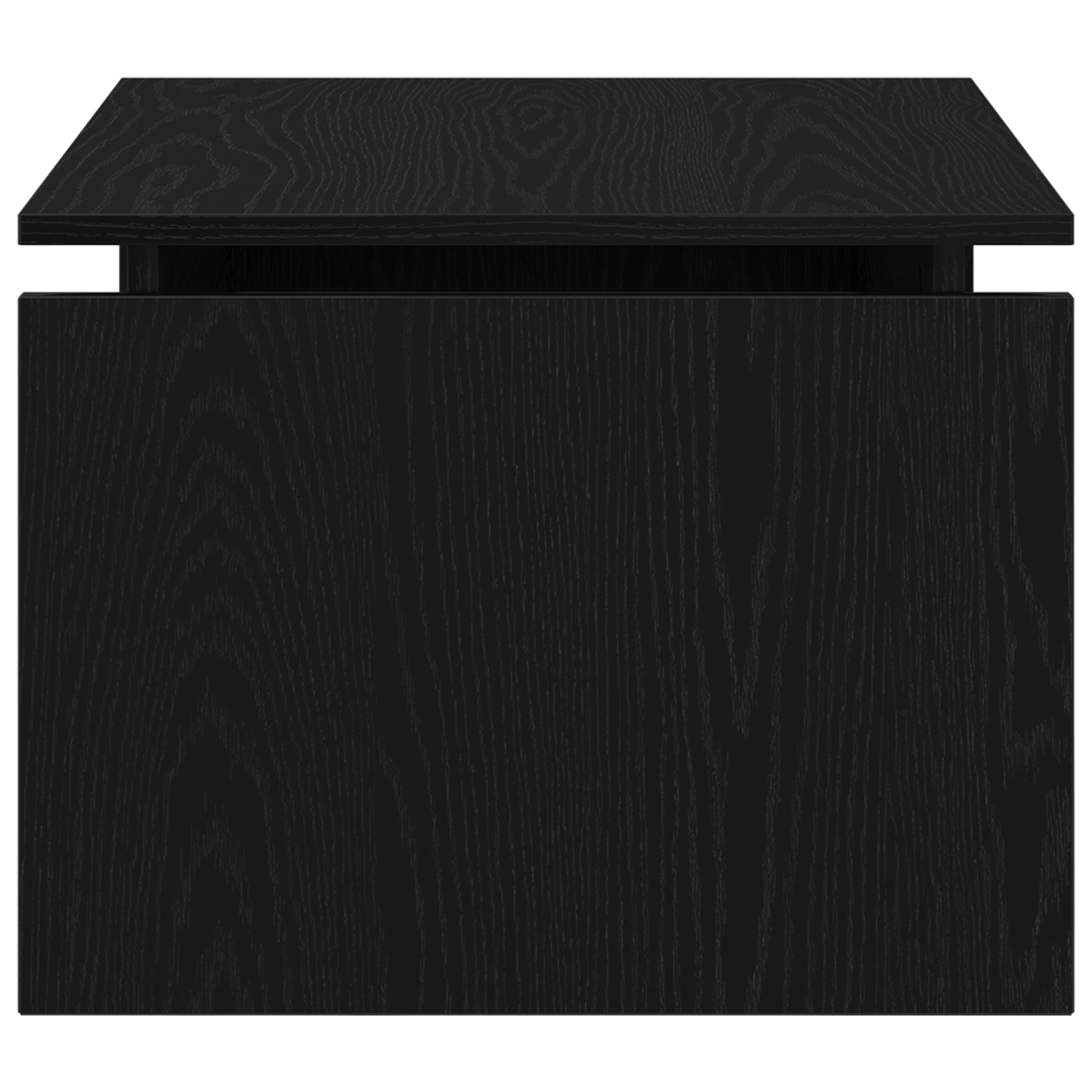 Kaffebord Sort Eg 68X38X50 Cm Konstrueret Træ
