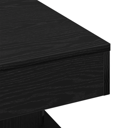 Kaffebord I Sort Eg 57X57X30 Cm Ingeniørtræ