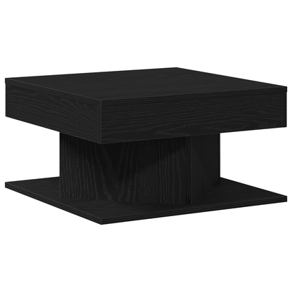 Kaffebord I Sort Eg 57X57X30 Cm Ingeniørtræ