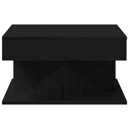 Kaffebord I Sort Eg 57X57X30 Cm Ingeniørtræ