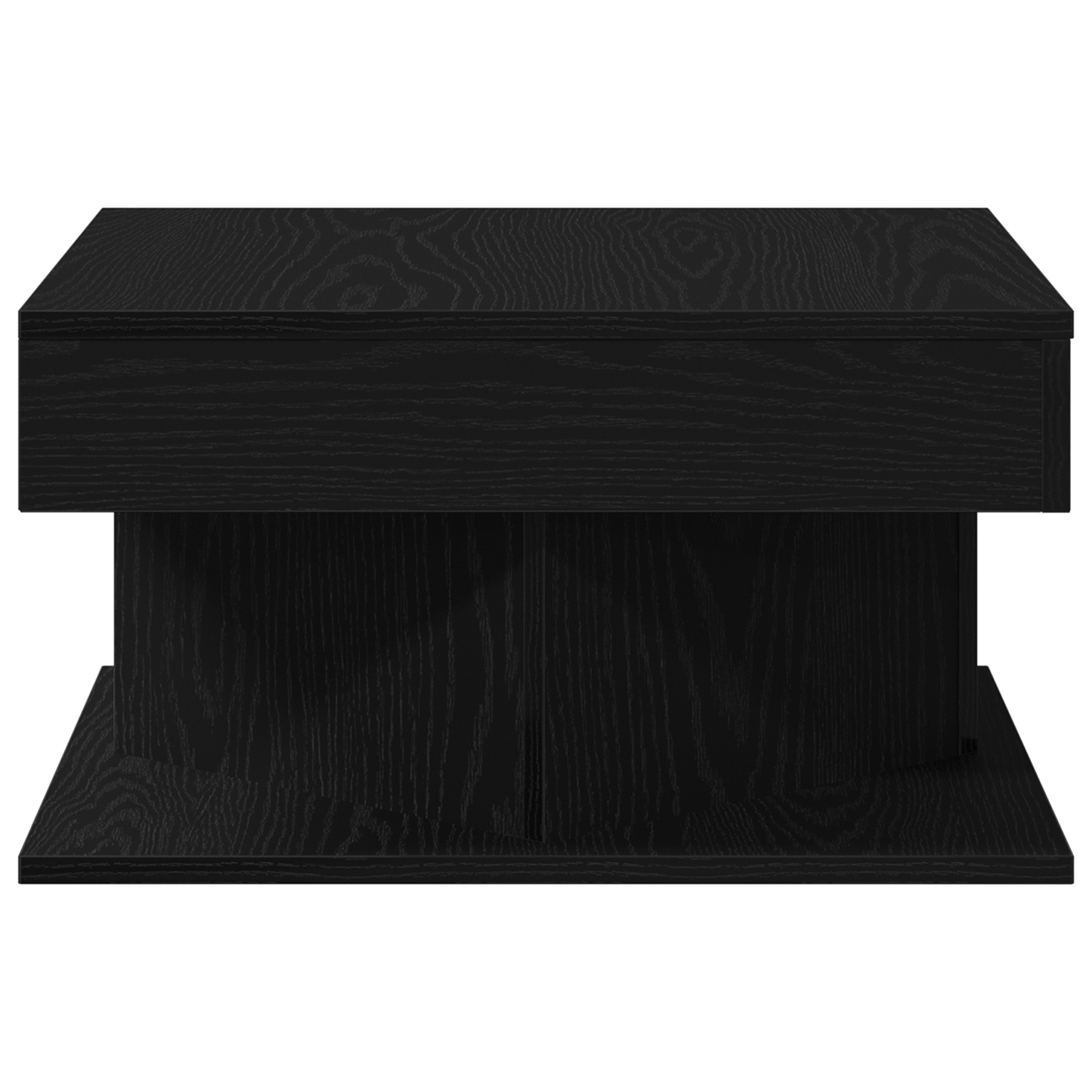 Kaffebord I Sort Eg 57X57X30 Cm Ingeniørtræ