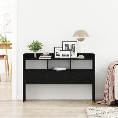 Sideboard Med Skuffe Sort 105 X 30 X 70 Cm Konstrueret Træ