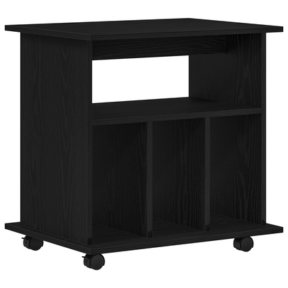 Rullebord Sort Eg 60X45X55 Cm Lavet Af Træ