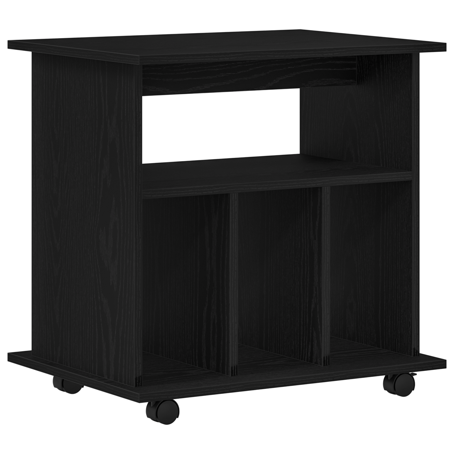Rullebord Sort Eg 60X45X55 Cm Lavet Af Træ