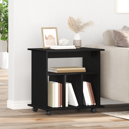 Rullebord Sort Eg 60X45X55 Cm Lavet Af Træ