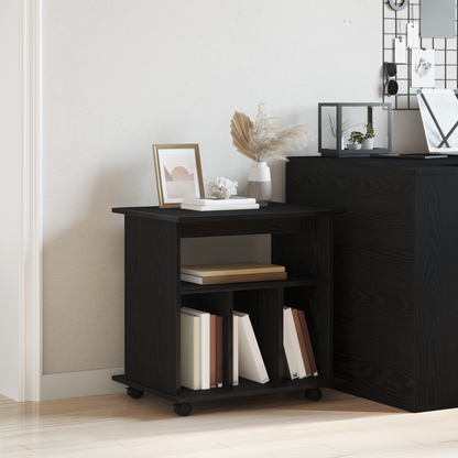 Rullebord Sort Eg 60X45X55 Cm Lavet Af Træ