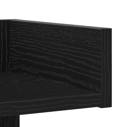 Bogreol Sort Eg 48 X 25.5 X 140 Cm Konstrueret Træ