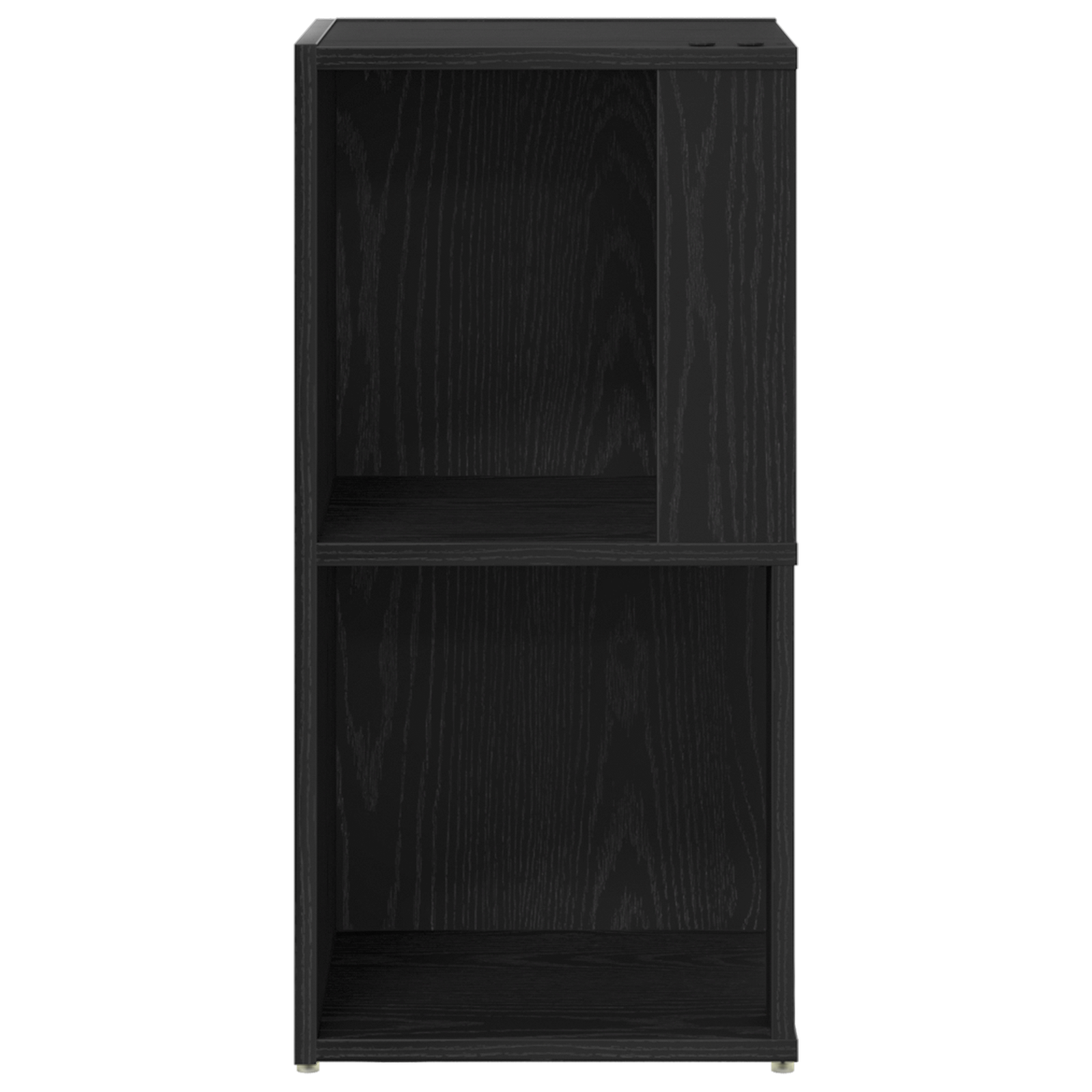 Hjørneskab Sort Eg 33X33X67 Cm Konstrueret Træ