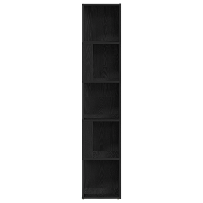 Hjørneskab Sort Eg 33X33X164,5 Cm Lavet Af Træ