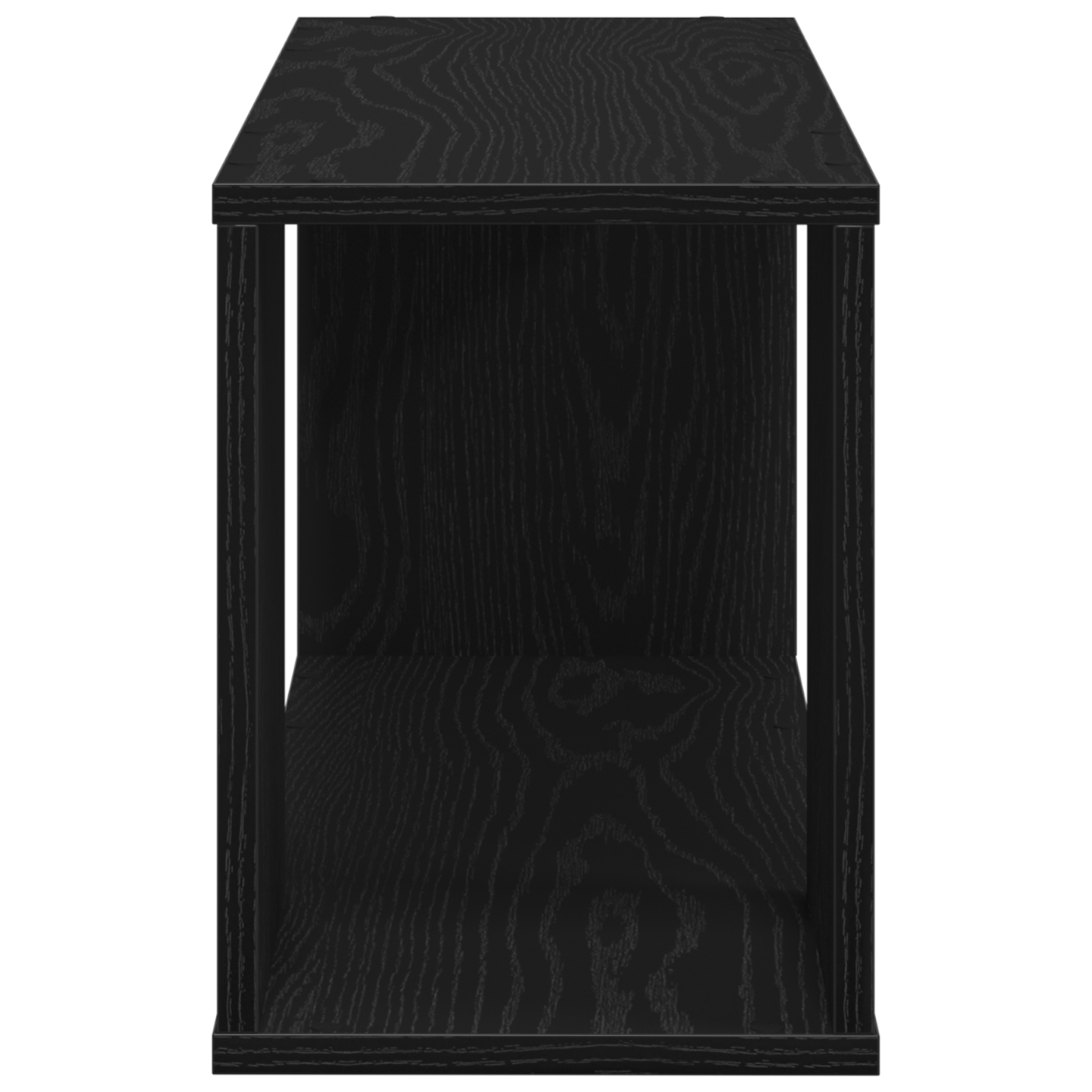 Underholdningscenter Sort 80 X 24 X 32 Cm Konstrueret Træ