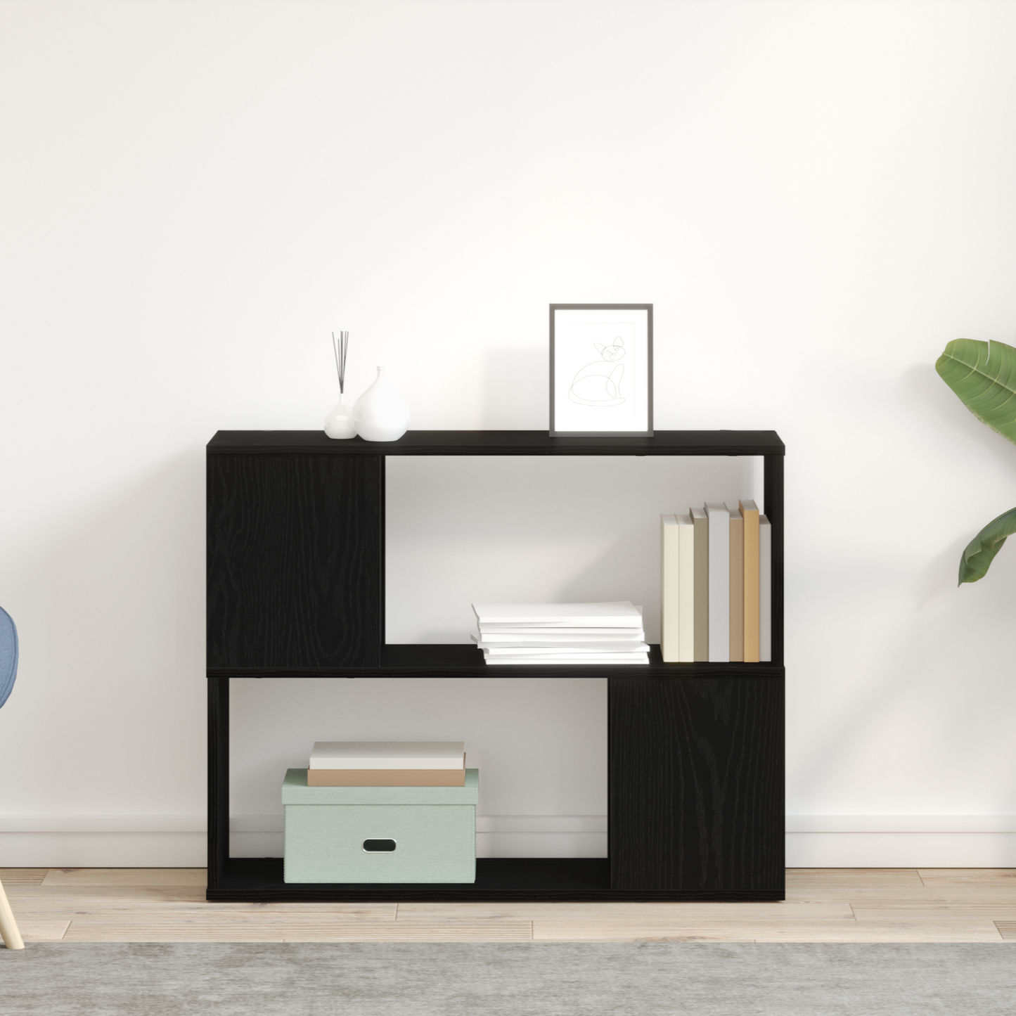 Underholdningscenter Sort 80 X 24 X 63 Cm Konstrueret Træ