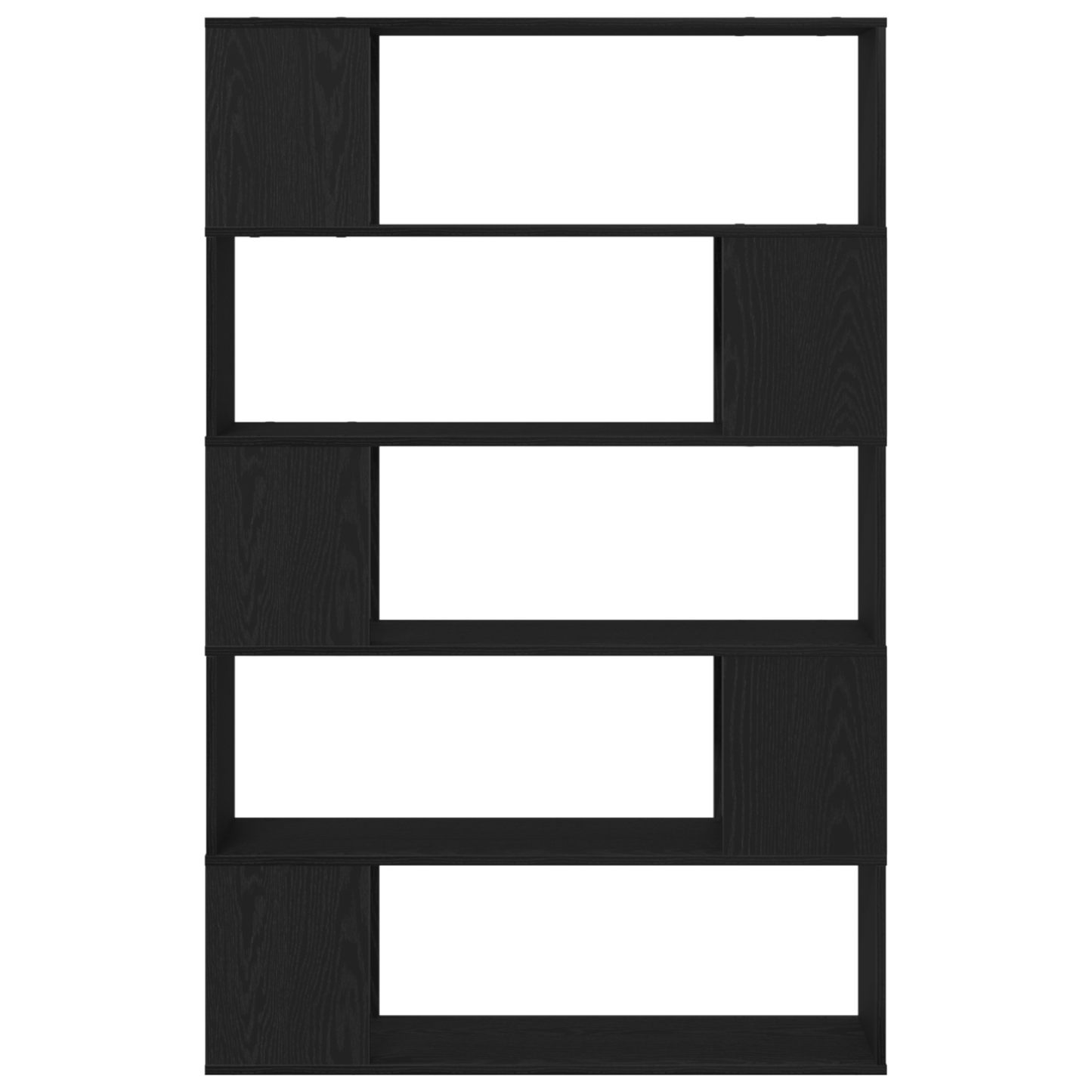 Underholdningscenter Sort 100 X 24 X 155 Cm Konstrueret Træ