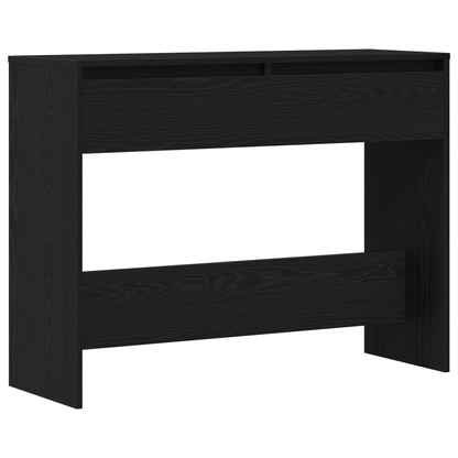 Sort Eg Konsolbord - 100X35X76.5 Cm - Konstrueret Træ