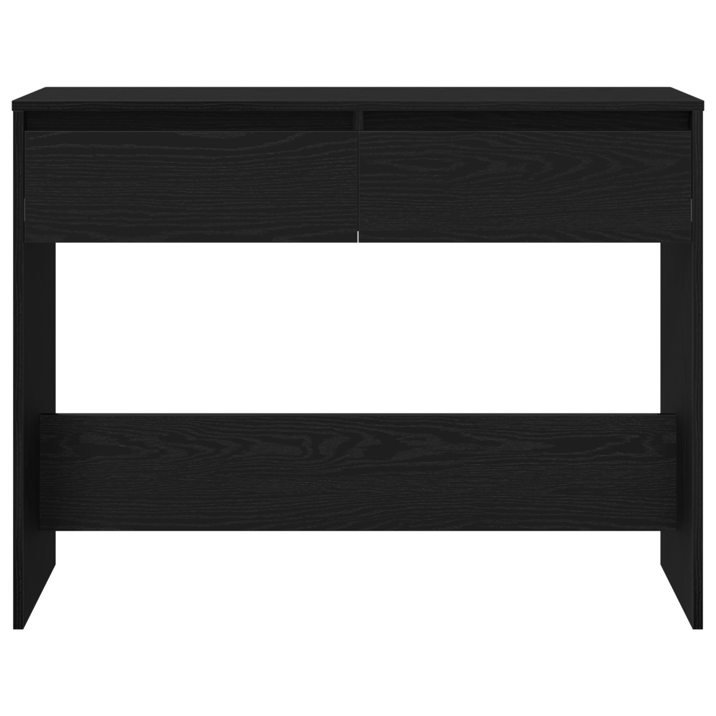 Sort Eg Konsolbord - 100X35X76.5 Cm - Konstrueret Træ