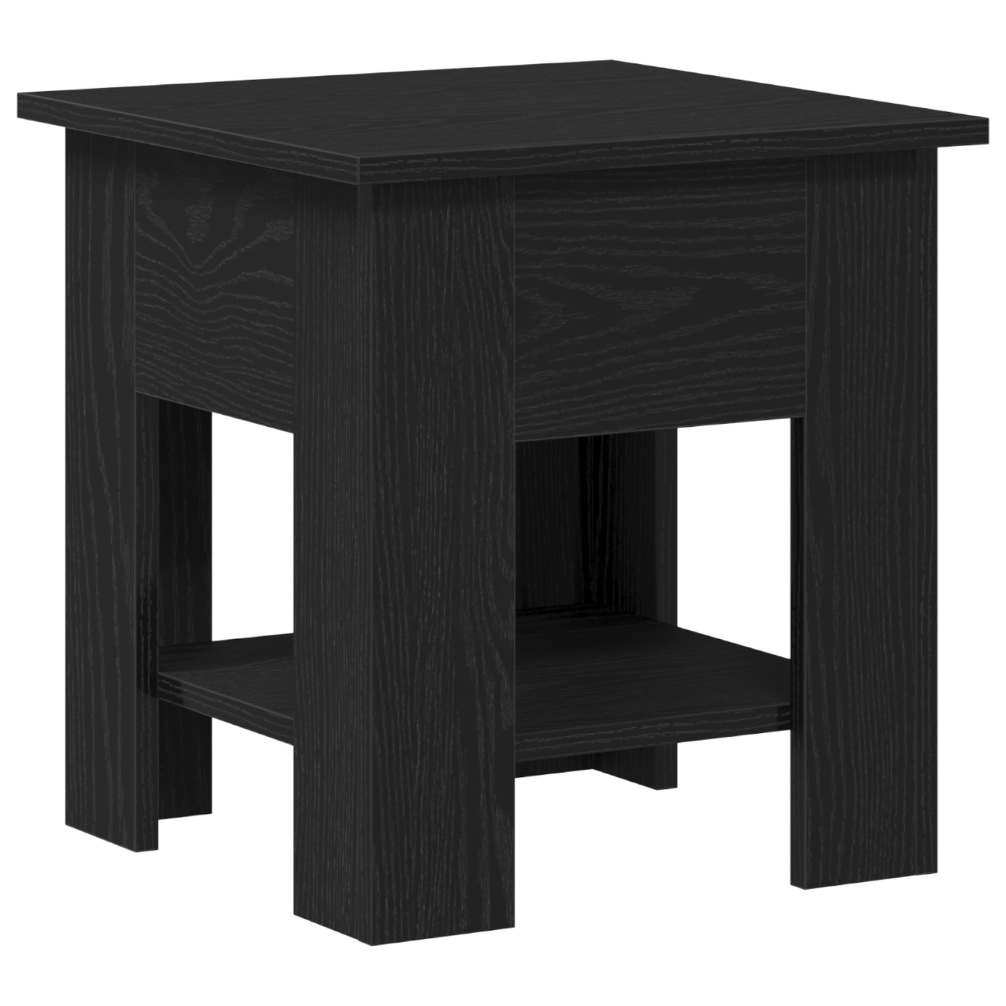 Sofabord Sort Eg 40X40X42 Cm Konstrueret Træ
