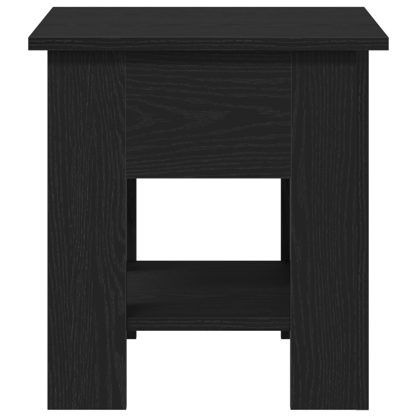 Sofabord Sort Eg 40X40X42 Cm Konstrueret Træ