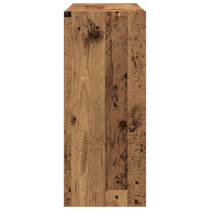 Bogreol Gammelt Træ 100 X 30 X 72 Cm Konstrueret Træ