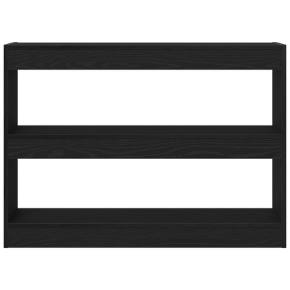 Bogreol Sort Eg 100 X 30 X 72 Cm Konstrueret Træ