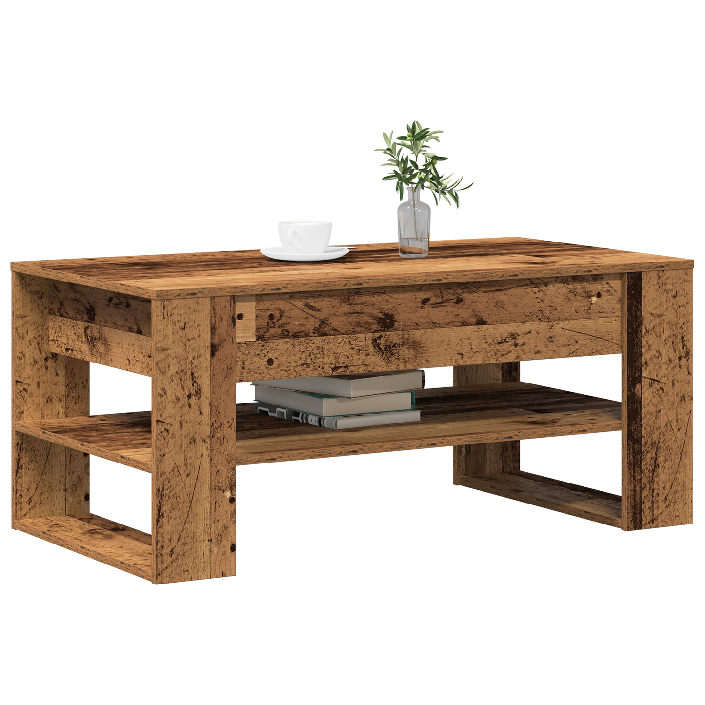 Kaffebord I Gammelt Træ 102X55X45 Cm - Ingeniørtræ