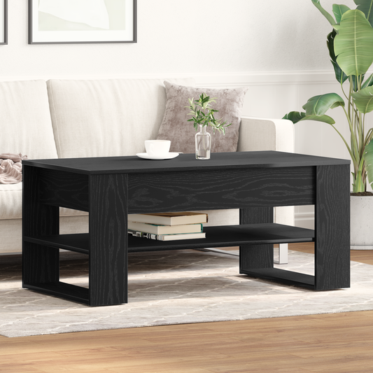Kaffebord I Sort Eg 102X55X45 Cm I Træ