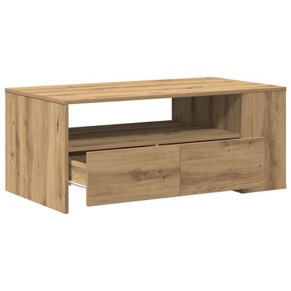 Kaffebord - Artisan Eg - 102X55X43.5 Cm - Lavet Af Konstrueret Træ