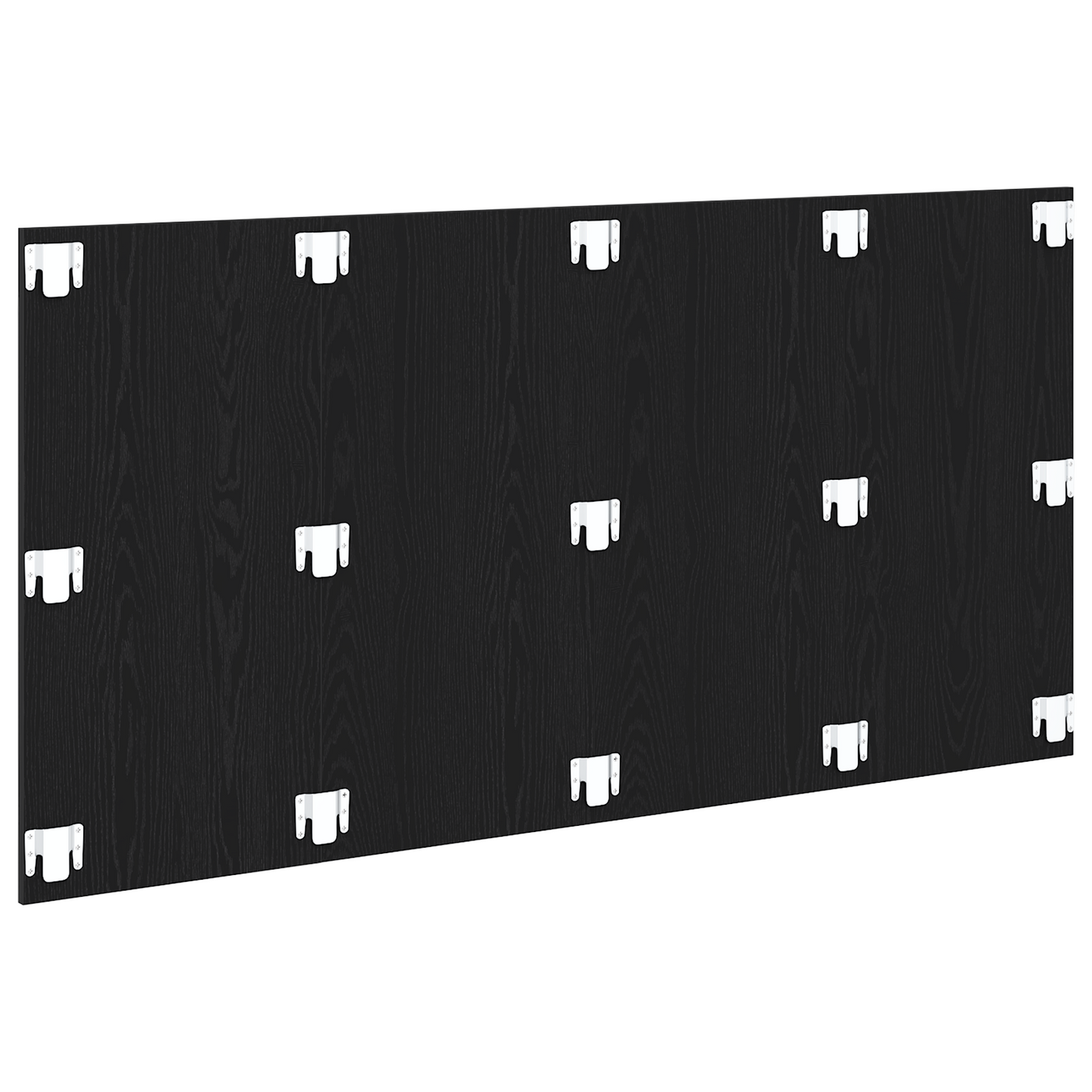 Hovedgavl Sort Eg 160X1,5X80 Cm Ingeniørtræ