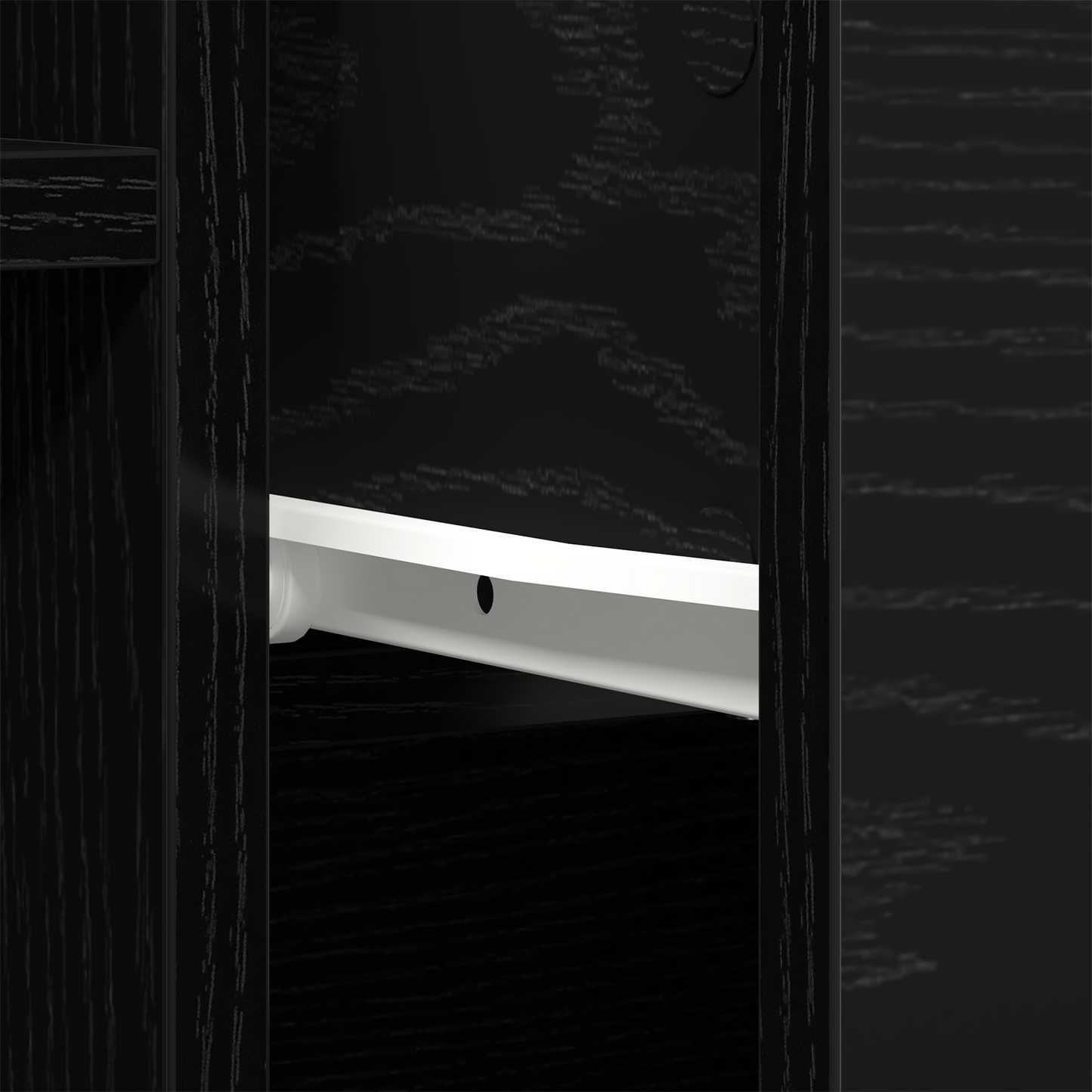 Sideboard Med Skuffe Sort 60 X 30 X 70 Cm Konstrueret Træ