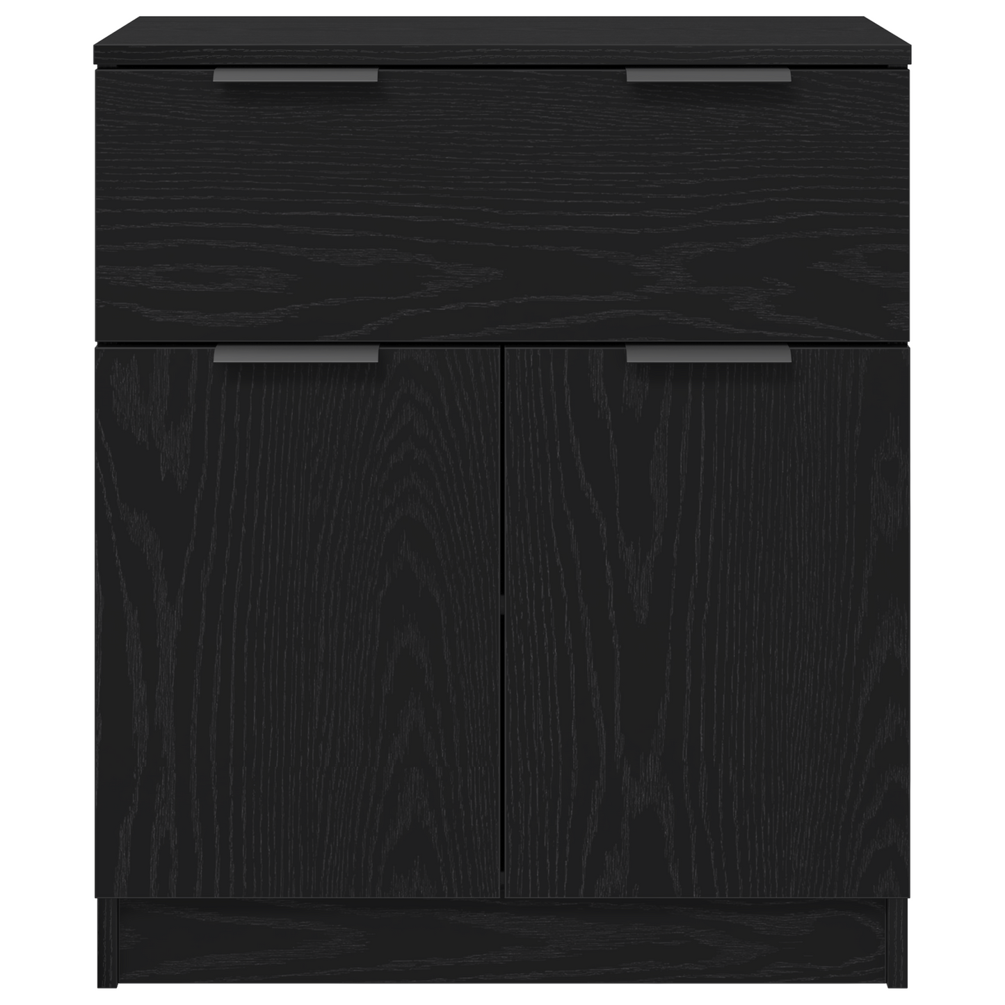 Sideboard Med Skuffe Sort 60 X 30 X 70 Cm Konstrueret Træ