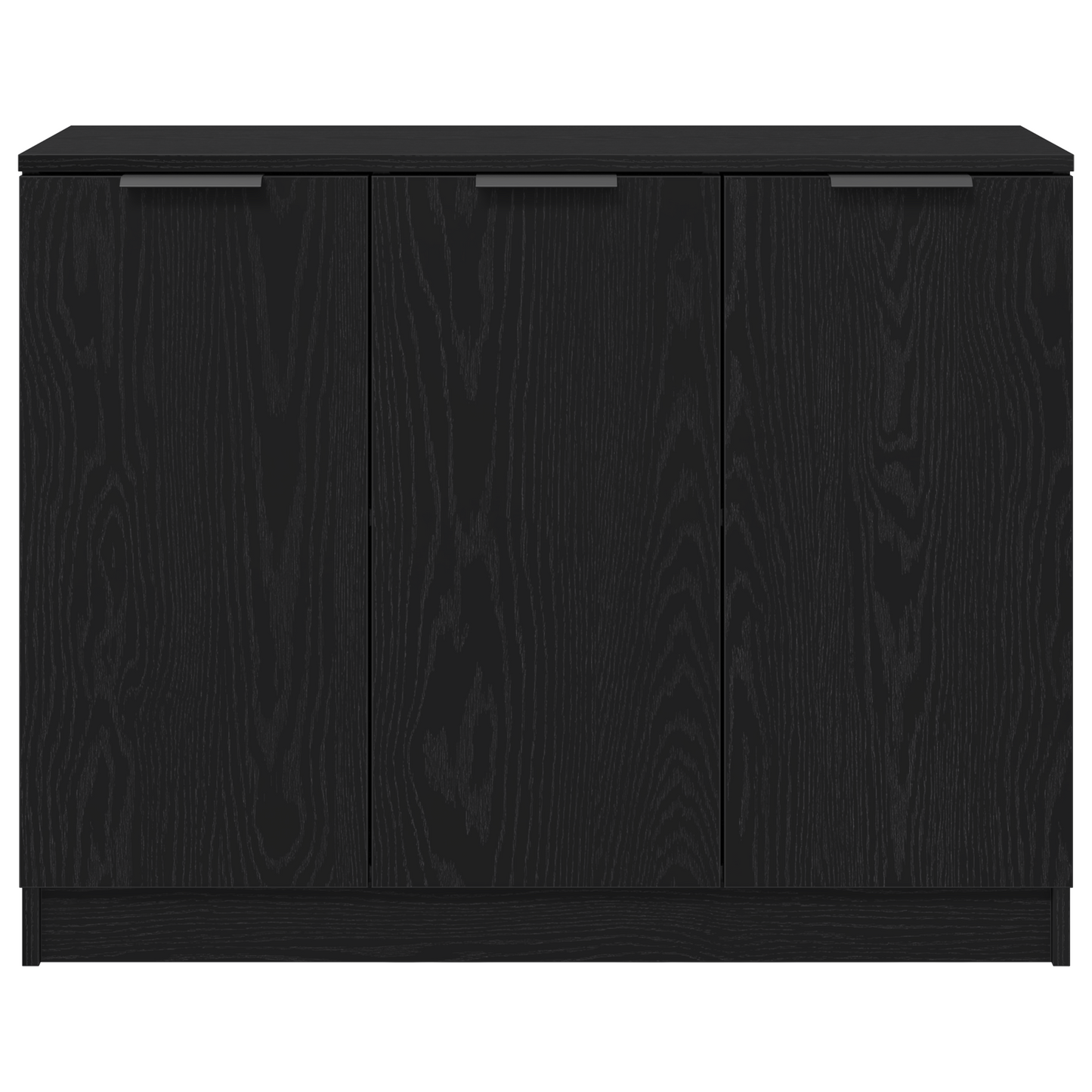 Sideboard Sort 90,5 X 30 X 70 Cm Konstrueret Træ