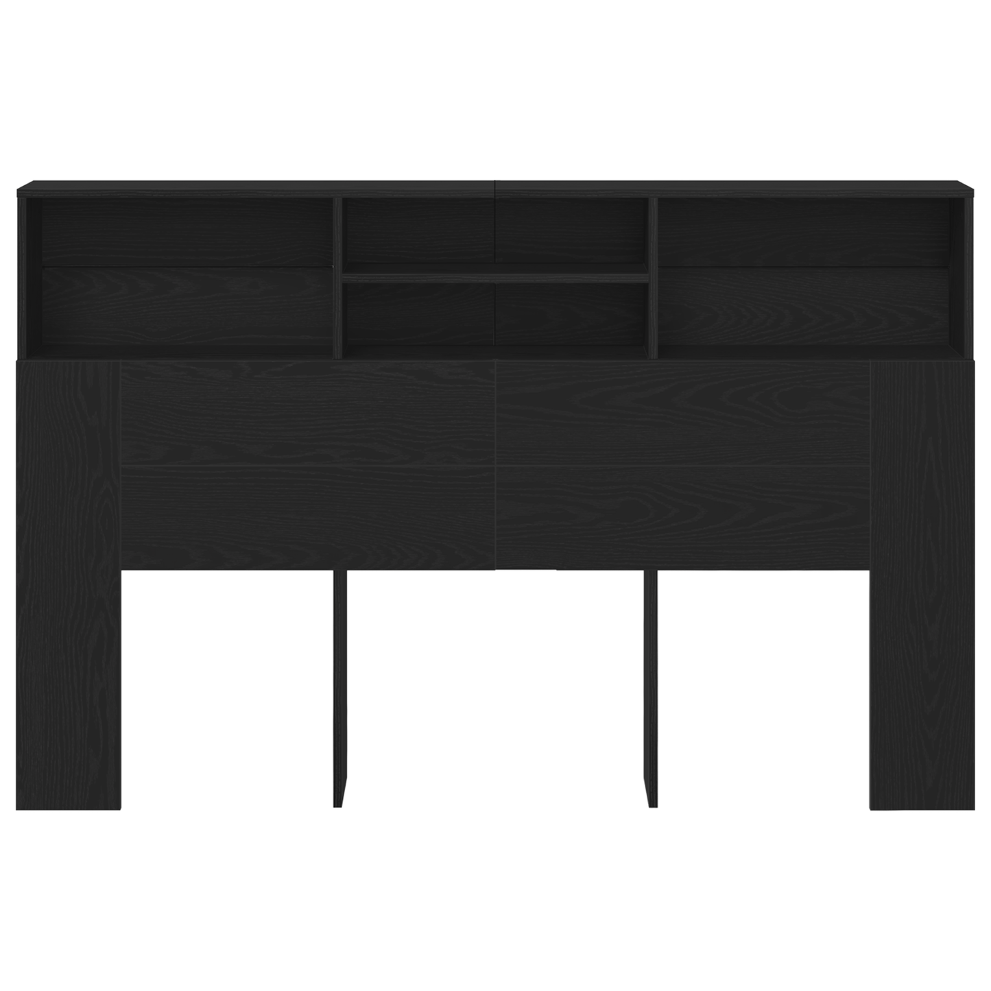 Hovedgavl Skab I Sort Eg - 160X19X103,5 Cm Lavet Af Spånplade