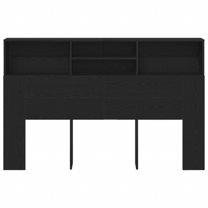 Hovedgavl Skab I Sort Eg - 160X19X103,5 Cm Lavet Af Spånplade